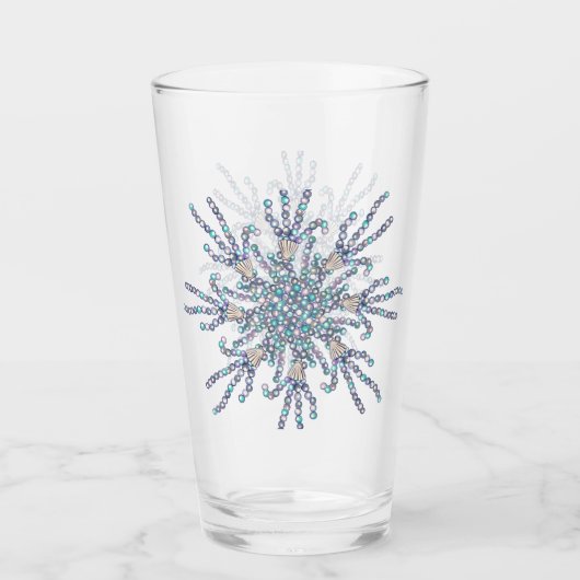 Paarse zeemeermin glas (Voorkant)