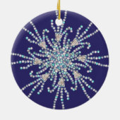 Paarse zeemeermin keramisch ornament (Achterkant)