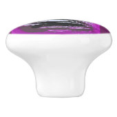 paarse zeemeermin keramische knop (Zijkant)