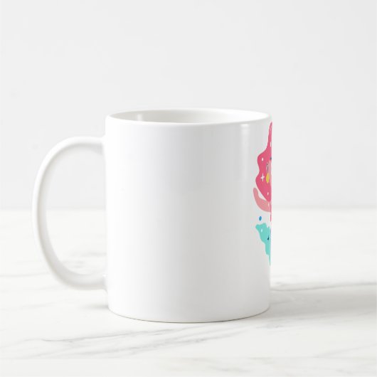 Paarse zeemeermin koffiemok (Links)