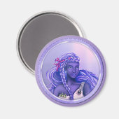 Paarse zeemeermin magneet (Voorkant / Achterkant)