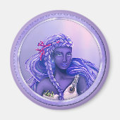 Paarse zeemeermin magneet (Voorkant)