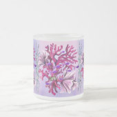 Paarse zeemeermin matglas koffiemok (Center)