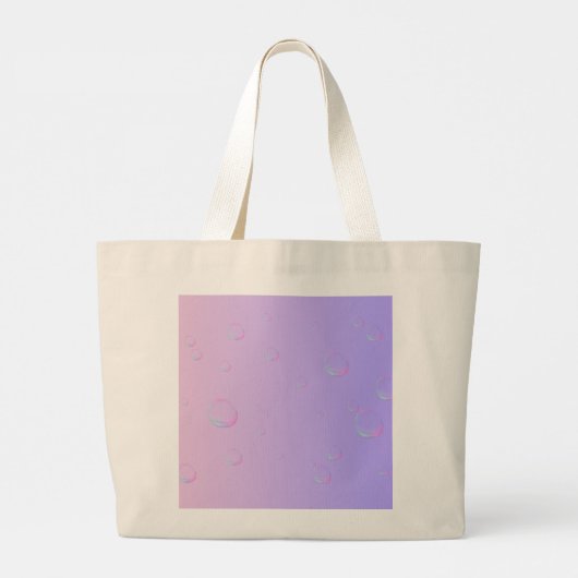 Paarse Zeemeermin Naam Kinder Canvas tas (Achterkant)