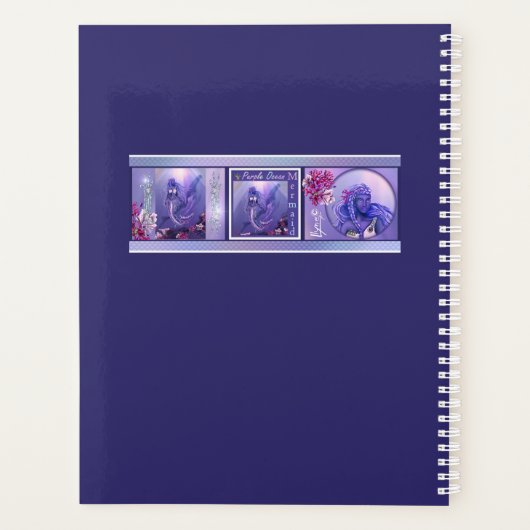 Paarse zeemeermin planner (Achterkant)