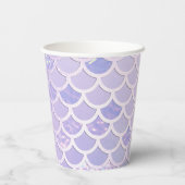 Paarse Zeemeermin Schalen Partij Papieren Bekers (Achterkant)