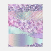 Paarse zeemeermin schittert fleece deken (Voorkant)