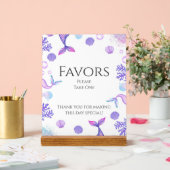 Paarse zeemeermin thema verjaardagsfeestje gunsten acryl bord (Huwelijk)