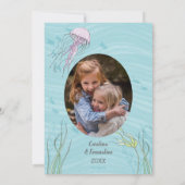 Paarse Zeemeermin Tweeling of Zussen Verjaardag Kaart (Achterkant)