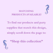 Paarse Zeemeermin Verjaardag Papieren Bordje