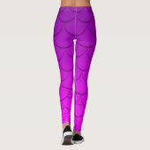 Paarse zeemeermindel (Vet/Vervagen) Leggings (Achterkant)