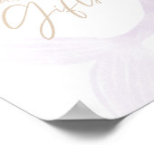 Paarse Zeemeerminnaar-verjaardagskaarten en -cadea Poster (Hoek)