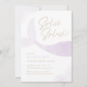 Paarse Zeemeerminnende dag Kaart (Voorkant)