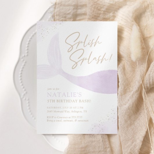 Paarse Zeemeerminnende dag Kaart