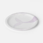 Paarse Zeemeerminnende dag Papieren Bordje (Gekanteld)