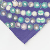 Paarse zeemeerminnende vlootsdeken fleece deken (Hoek)