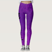 Paarse Zeemeerminnvrouwen Leggings (Voorkant)