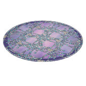 Paarse zeemeerminrichting snijplank (Hoek)