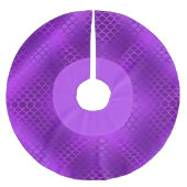 Paarse zeemeerminschaal patroon kerstboom rok (Voorkant)