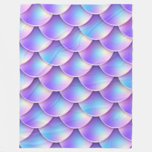 paarse zeemeerstaart fleece deken