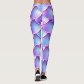 paarse zeemeerstaart leggings (Achterkant)