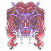 Paarse Zeerman Sticker (Voorkant)