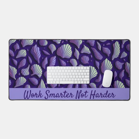 Paarse zeeschelpen bureaumat (Keyboard & Muis)