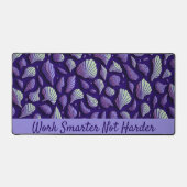 Paarse zeeschelpen bureaumat (Voorkant)