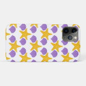 Paarse Zeeschelpen Gele Zeesterren Zeeleven Case-Mate iPhone Case (Achterkant (horizontaal))