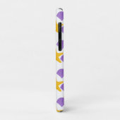 Paarse zeescholen gele stervis Case-Mate iPhone case (Achterkant/links)