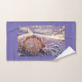 Paarse zeeslag in het schilderij van het zee handdoek (Handdoek)
