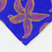paarse zeester Thunder_Cove blauw Fleece Deken (Hoek)