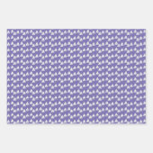 Paarse zeilboten inpakpapier vel (Voorkant)