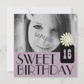 Paarse zestiende partij voor landenmeisjes kaart (Voorkant)