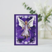 Paarse Ziel Ansichtkaart Briefkaart (Staand voorkant)