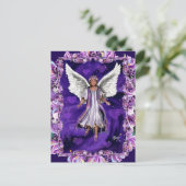 Paarse Ziel Briefkaart (Staand voorkant)