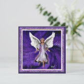 Paarse Ziel lege kaart (Staand voorkant)