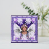 Paarse Ziel lege kaart (Staand voorkant)