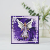 Paarse Ziel lege kaart (Staand voorkant)