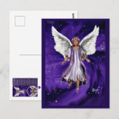 Paarse Ziel Postkaart (Voorkant / Achterkant)