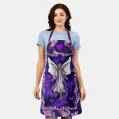 Paarse ziel schort (Gedragen)