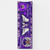 Paarse ziel spandoek (Verticaal)