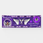 Paarse ziel spandoek (Horizontaal)