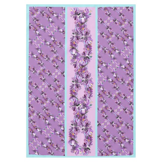 Paarse ziel Tablecloth Tafelkleed (Voorkant)