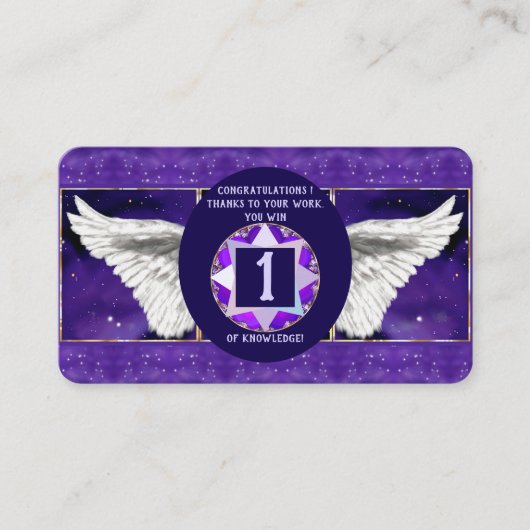 paarse ziel visitekaartje (Voorkant)