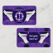 paarse ziel visitekaartje (Voorkant / Achterkant)