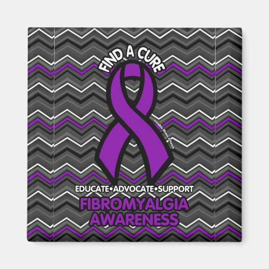 Paarse Zig Zag...Fibro Magneet (Voorkant)
