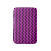 Paarse Zig Zag Glitter Badmat (Voorkant Verticaal)