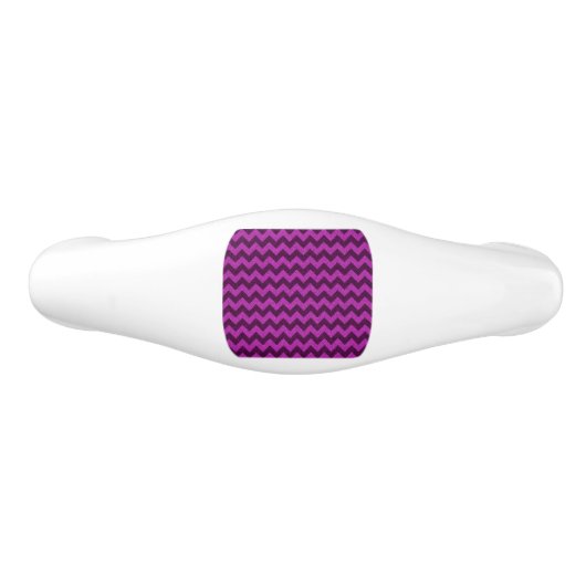 Paarse Zig Zag Glitter Keramische Ladegreep (Voorkant)