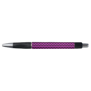 Paarse Zig Zag Glitter Pen